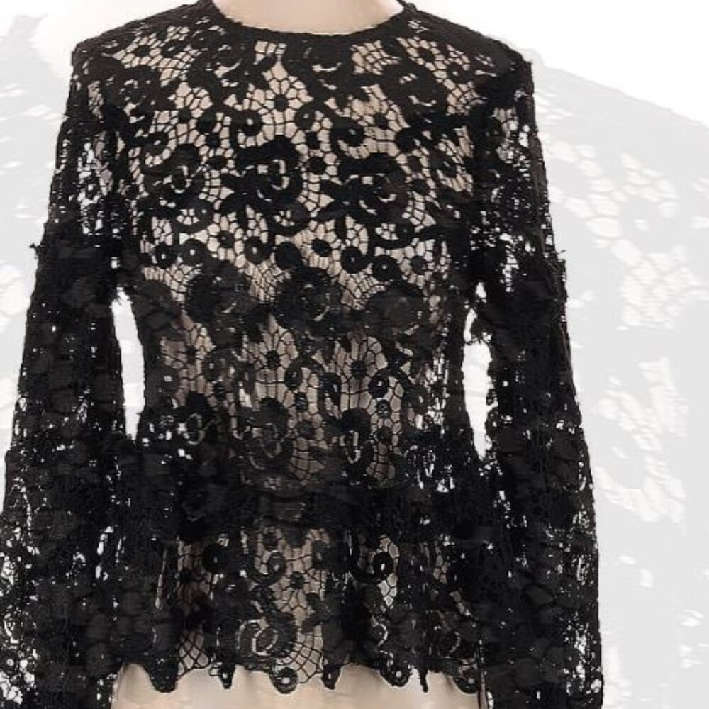 H&M Long sleeve blouse - Lace, Crochet